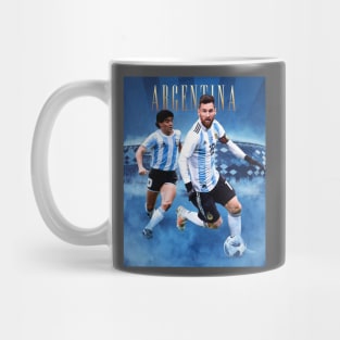 Maradona and Messi 10 Argentina Mug
